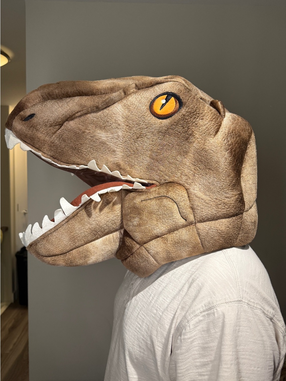 Adult Dinosaur Head Reptile Costume